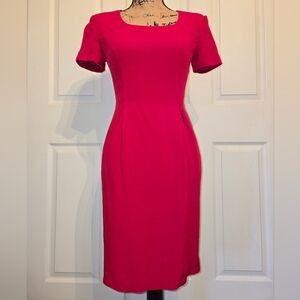 Vintage Talbots Elegant Silk Red Dress